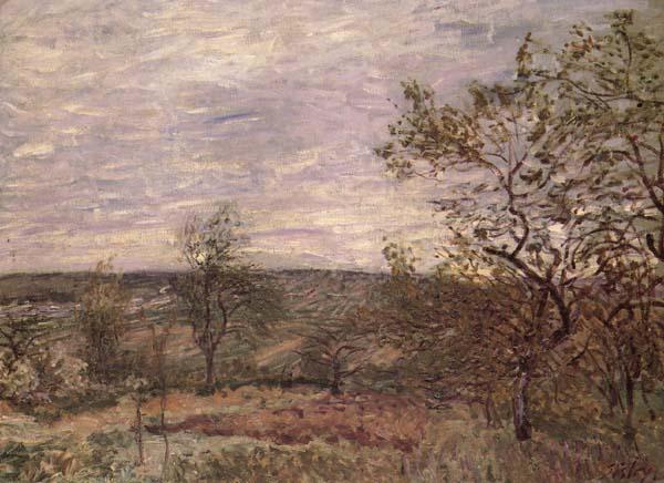 Alfred Sisley Windy Day in Veno oil painting image